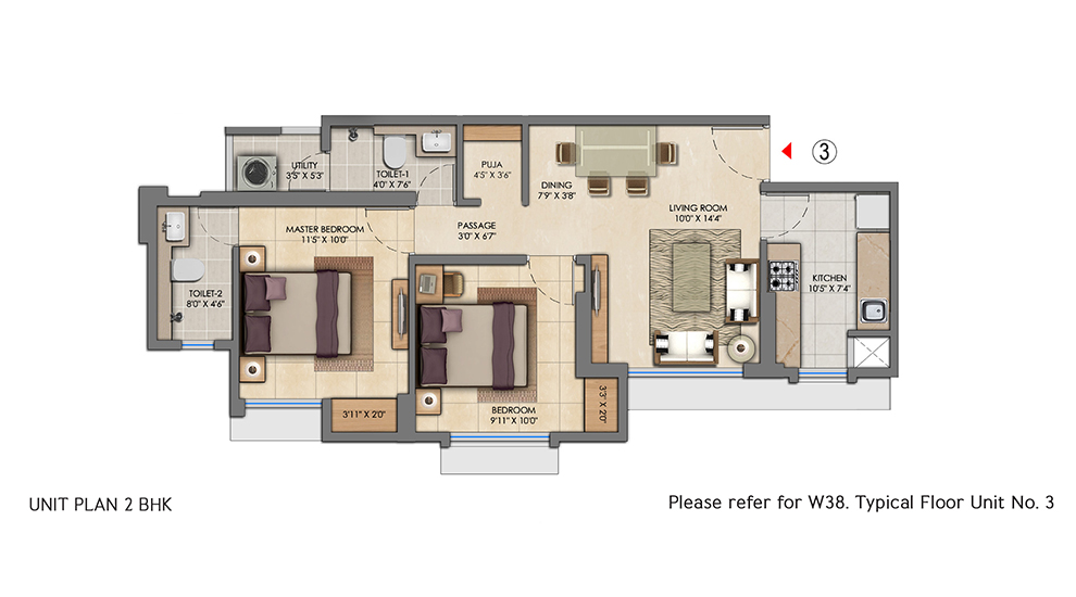 Lodha Amara 2 BHK Ultima – Softlink Realty